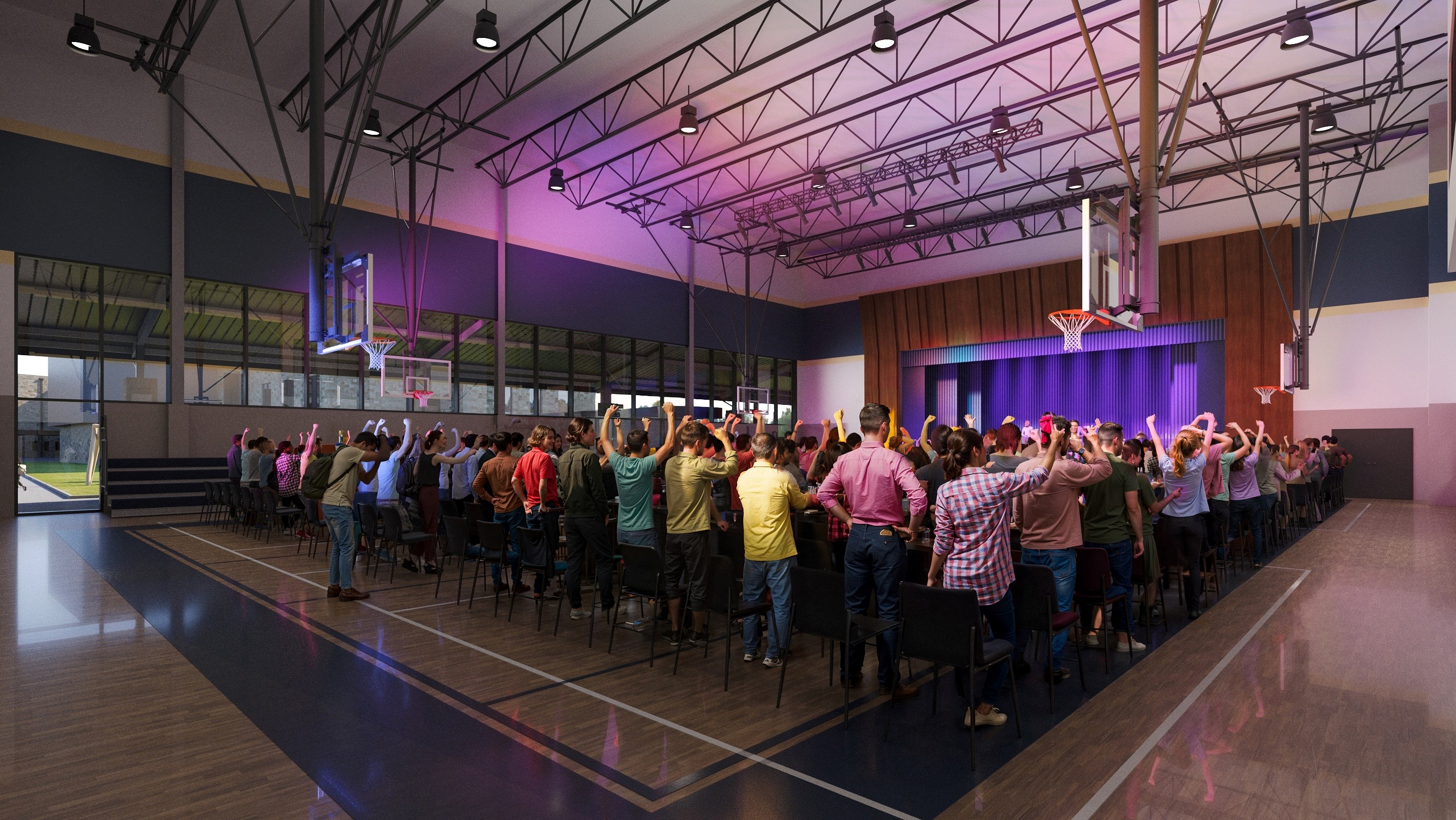 SBC Family Life Center - Gym - Youth Worship